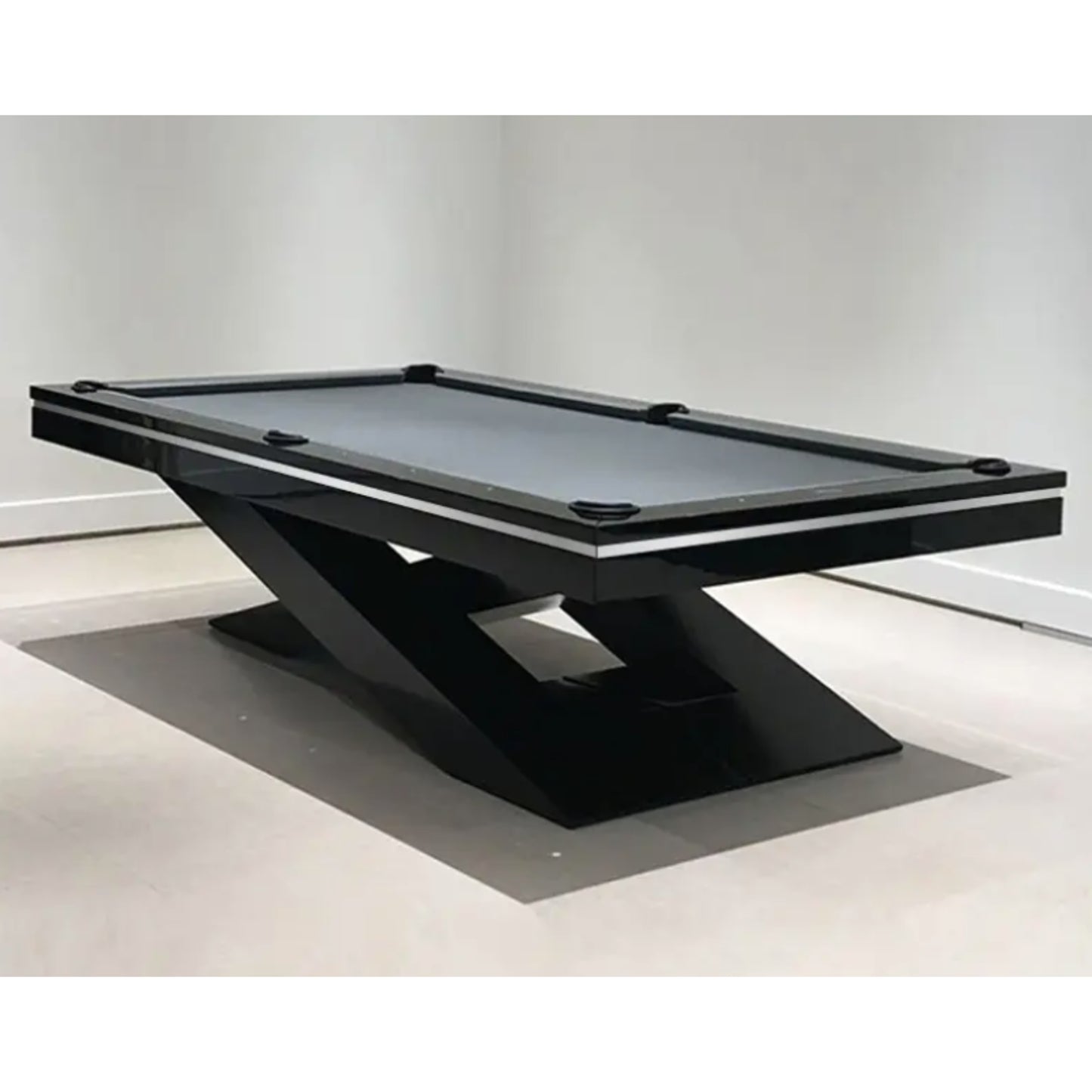 Modern Slate X-Base Pool Table
